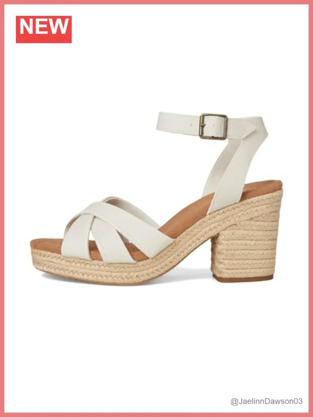 TOMS Majorca Strappy Block Heel Sandals Leather Platform Ankle Strap